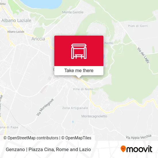 Genzano | Piazza Cina map