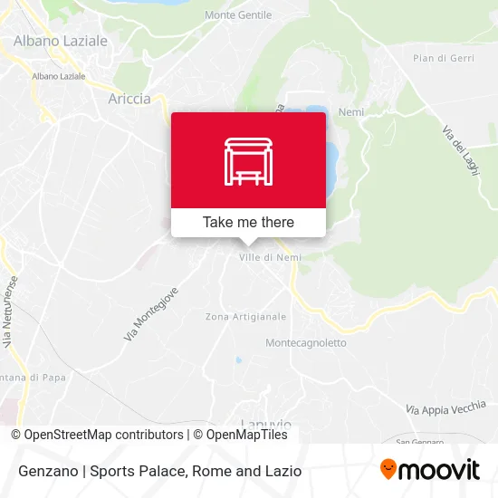 Genzano | Sports Palace map