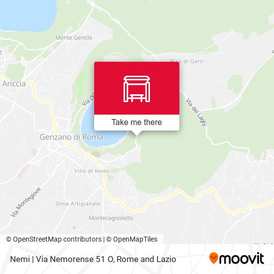Nemi | Via Nemorense 51 O map