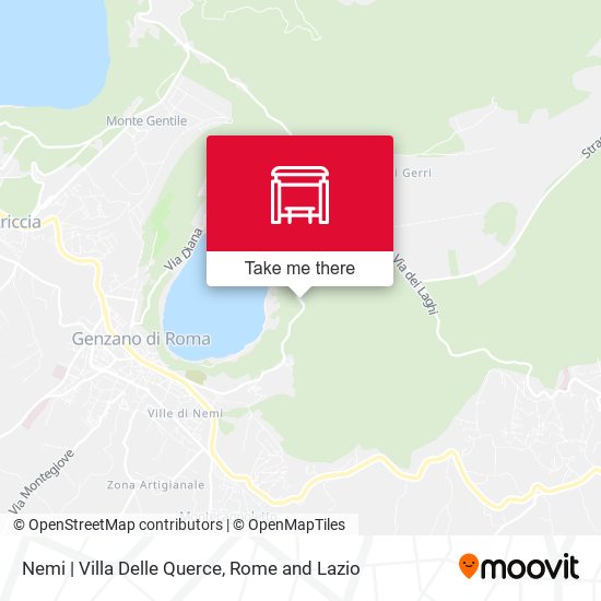 Nemi | Villa Delle Querce map