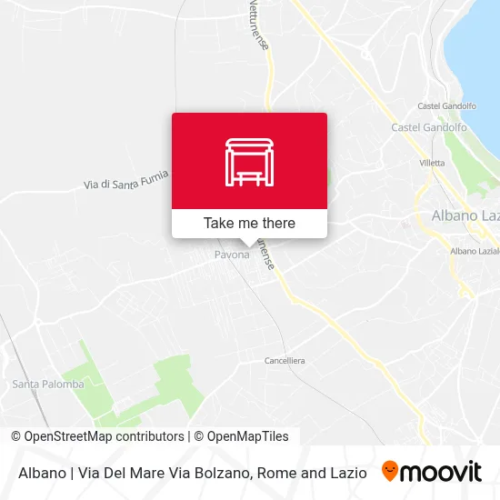 Albano | Via Del Mare Via Bolzano map