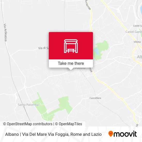Albano | Del Mare Street Foggia Street map