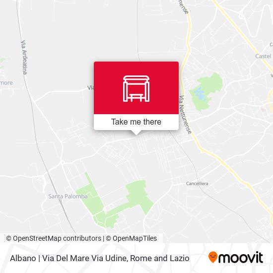 Albano | Via Del Mare Via Udine map