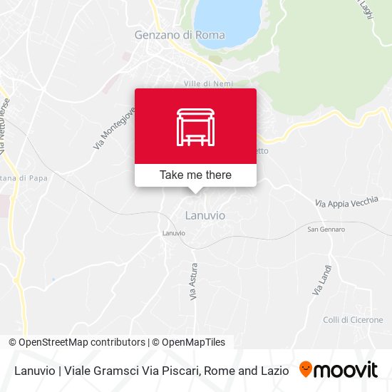 Lanuvio | Viale Gramsci Via Piscari map