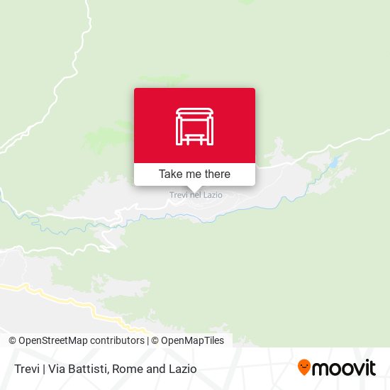Trevi | Via Battisti map