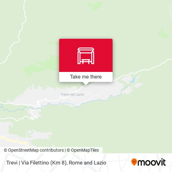 Trevi | Via Filettino (Km 8) map