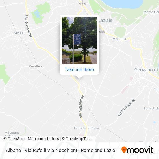 Albano | Via Rufelli Via Nocchienti map