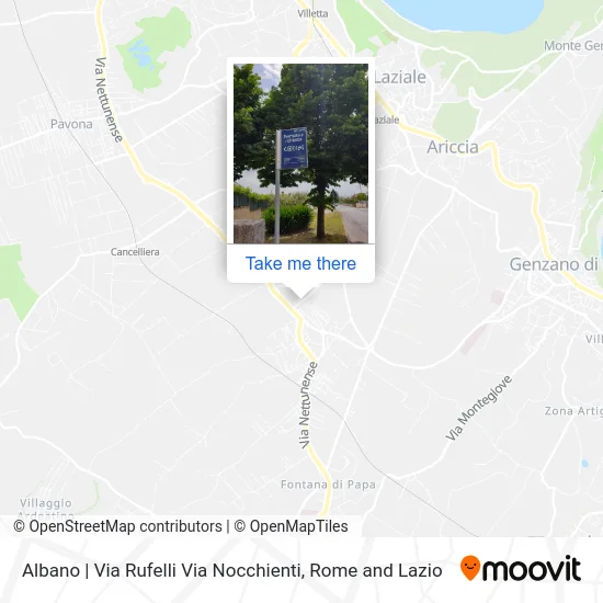 Albano | Via Rufelli Via Nocchienti map