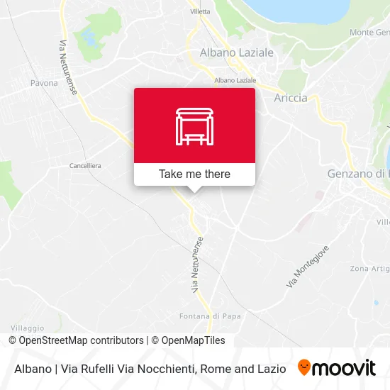 Albano | Via Rufelli Via Nocchienti map