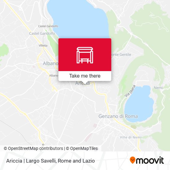 Ariccia | Largo Savelli map