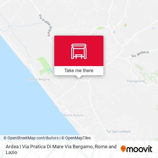 Ardea | Via Pratica Di Mare Via Bergamo map