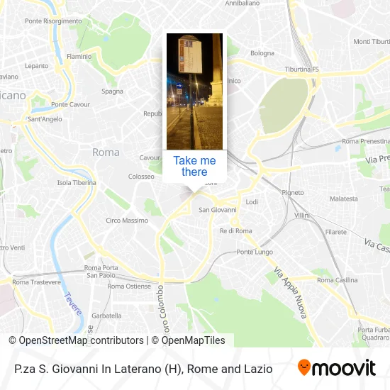 P.za S. Giovanni In Laterano (H) map
