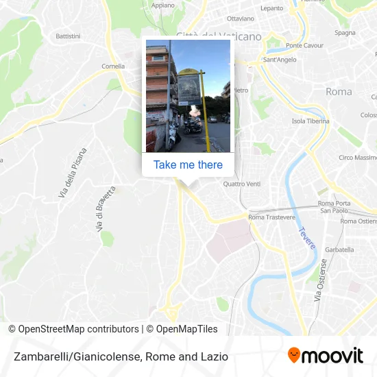 Zambarelli/Gianicolense map