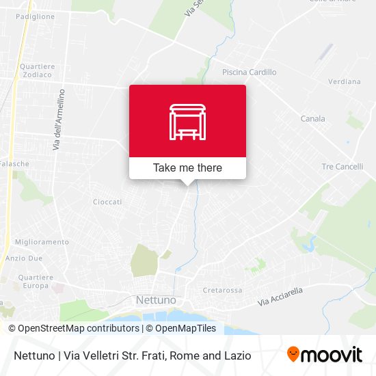Nettuno | Via Velletri Str. Frati map