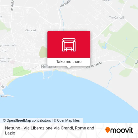 Nettuno - Via Liberazione Via Grandi map