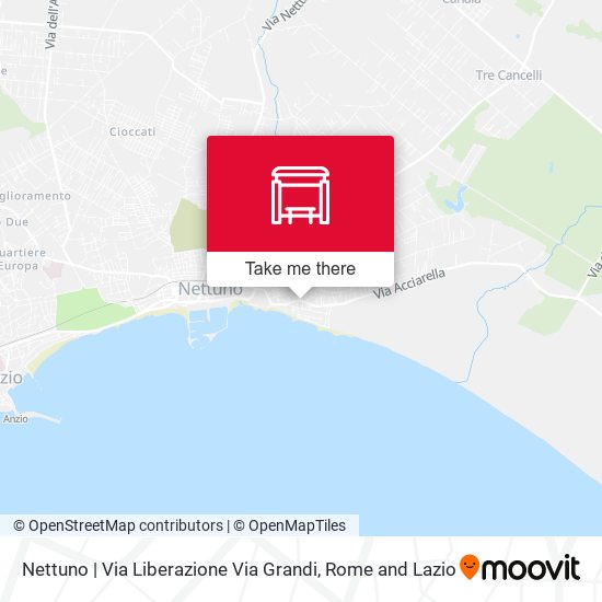 Nettuno | Via Liberazione Via Grandi map