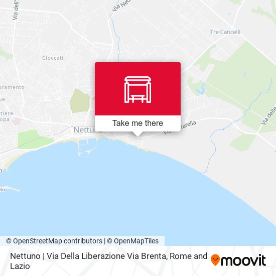 Nettuno | Via Della Liberazione Via Brenta map