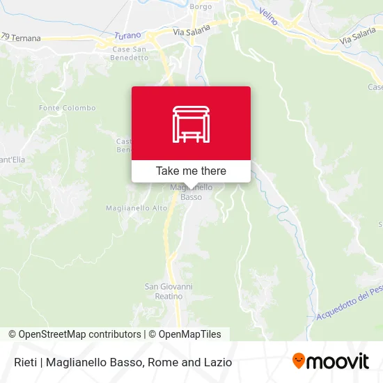 Rieti | Maglianello Basso map