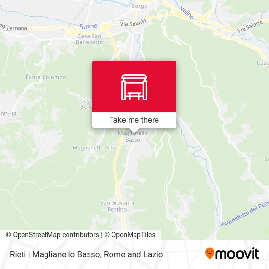 Rieti | Maglianello Basso map