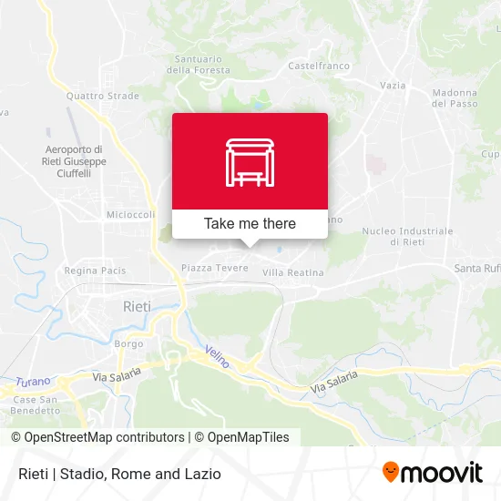 Rieti | Stadio map