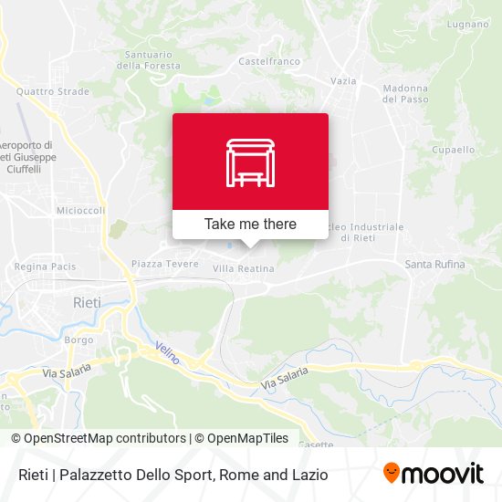Rieti | Palazzetto Dello Sport map