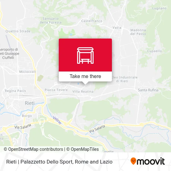 Rieti | Sports Palace map