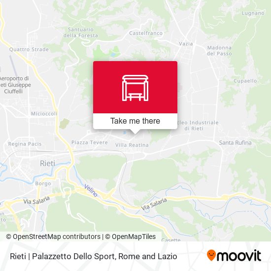 Rieti | Palazzetto Dello Sport map
