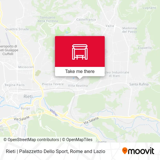 Rieti | Palazzetto Dello Sport map