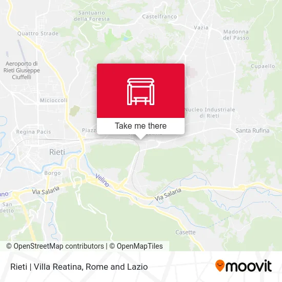 Rieti | Villa Reatina map