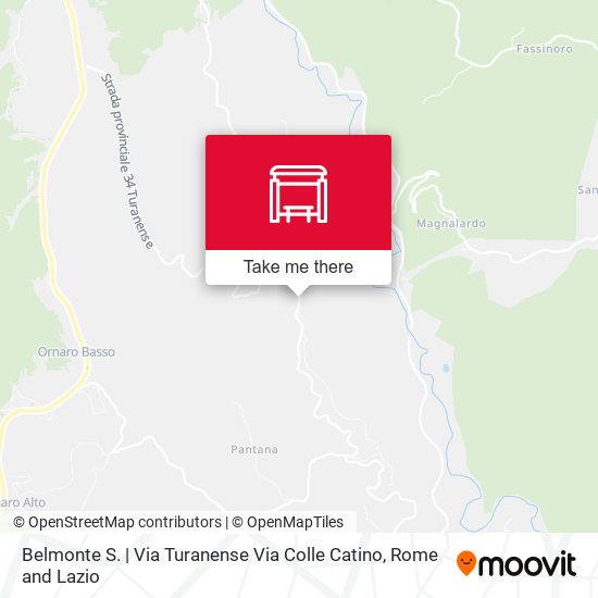 Belmonte S. | Via Turanense Via Colle Catino map
