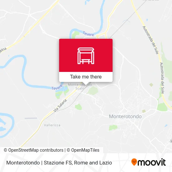 Monterotondo Station map