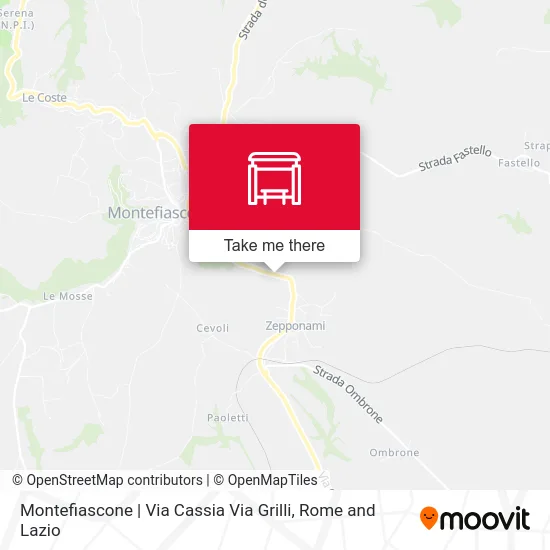 Montefiascone | Cassia St Grilli St map