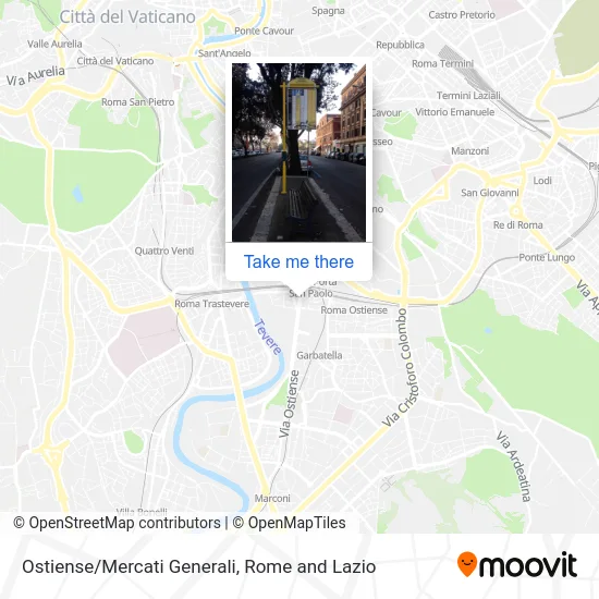 Ostiense/General Markets map
