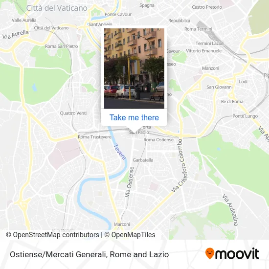 Ostiense/Mercati Generali map