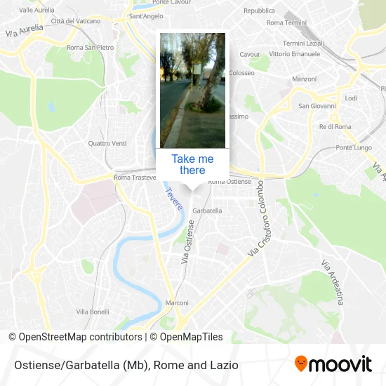 Ostiense/Garbatella (Mb) map