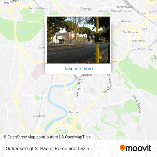 Ostiense/San Paolo Riverfront map