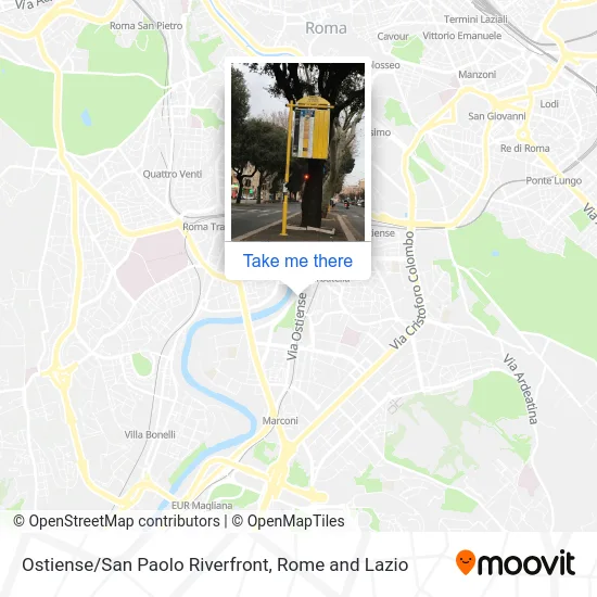 Ostiense/San Paolo Riverfront map