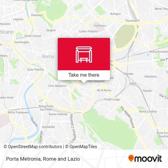Porta Metronia map