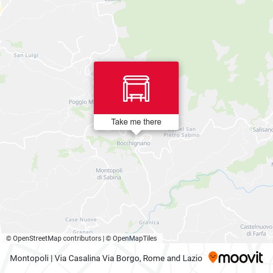 Montopoli | Via Casalina Via Borgo map