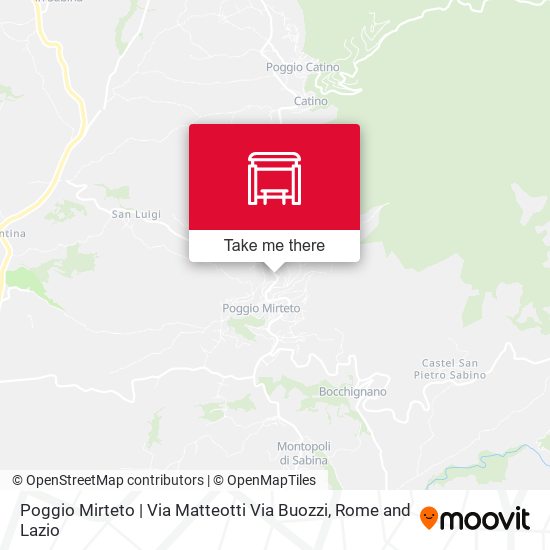Poggio Mirteto | Via Matteotti Via Buozzi map
