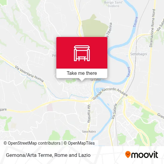 Gemona/Arta Terme map