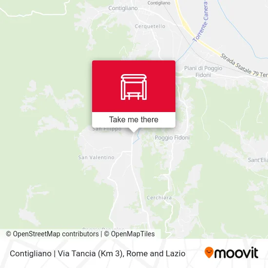 Contigliano | Via Tancia (Km 3) map