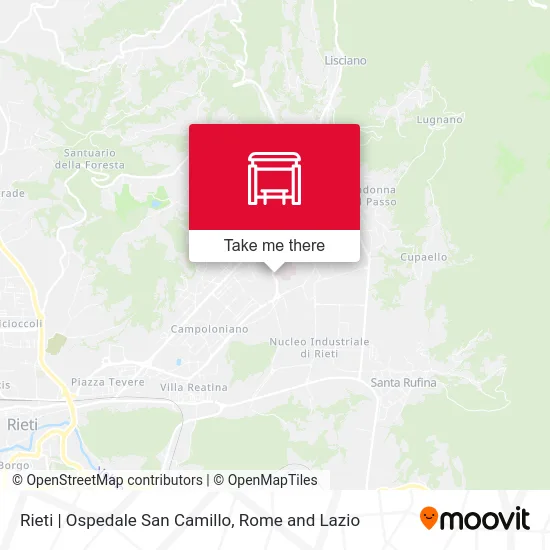 Rieti | Ospedale San Camillo map