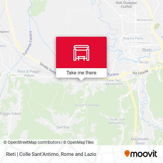 Rieti | Colle Sant'Antimo map