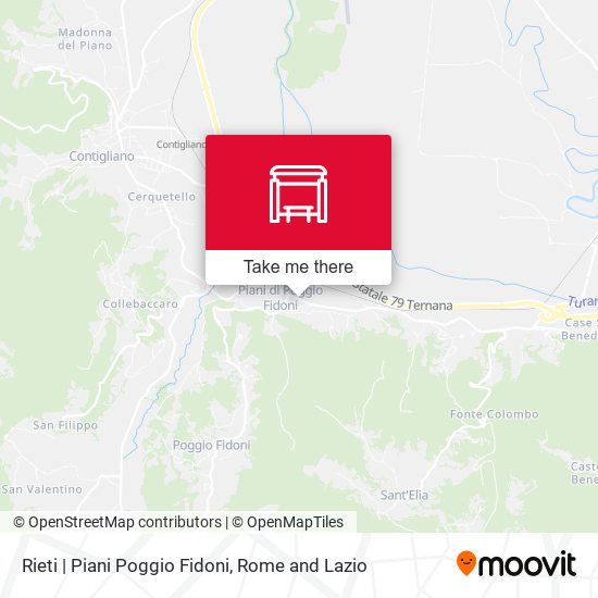 Rieti | Piani Poggio Fidoni map