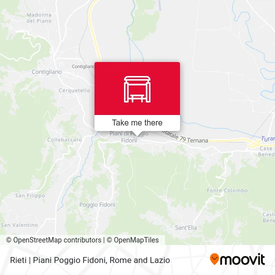 Rieti | Piani Poggio Fidoni map