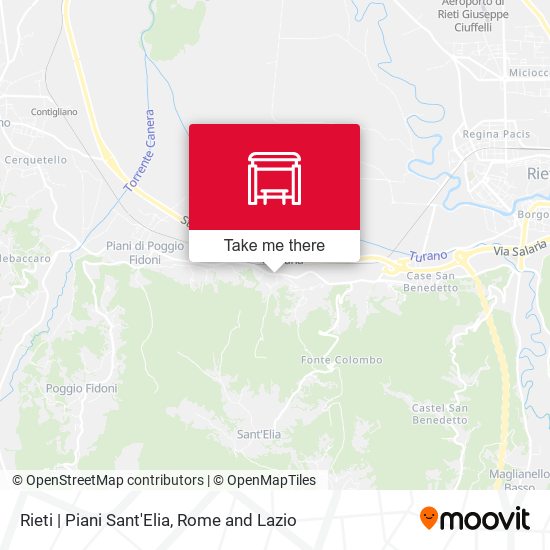 Rieti | Piani Sant'Elia map
