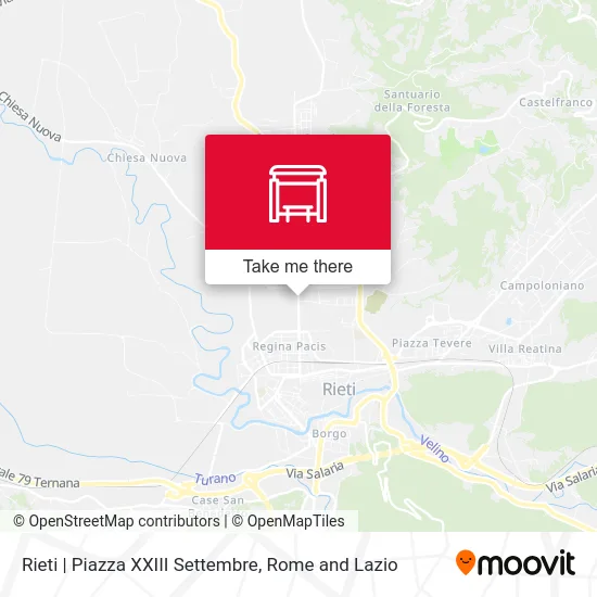 Rieti | Piazza XXIII Settembre map