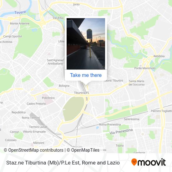 Staz.ne Tiburtina (Mb) / P.Le Est map