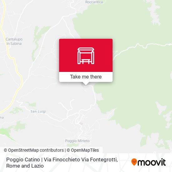 Poggio Catino | Via Finocchieto Via Fontegrotti map
